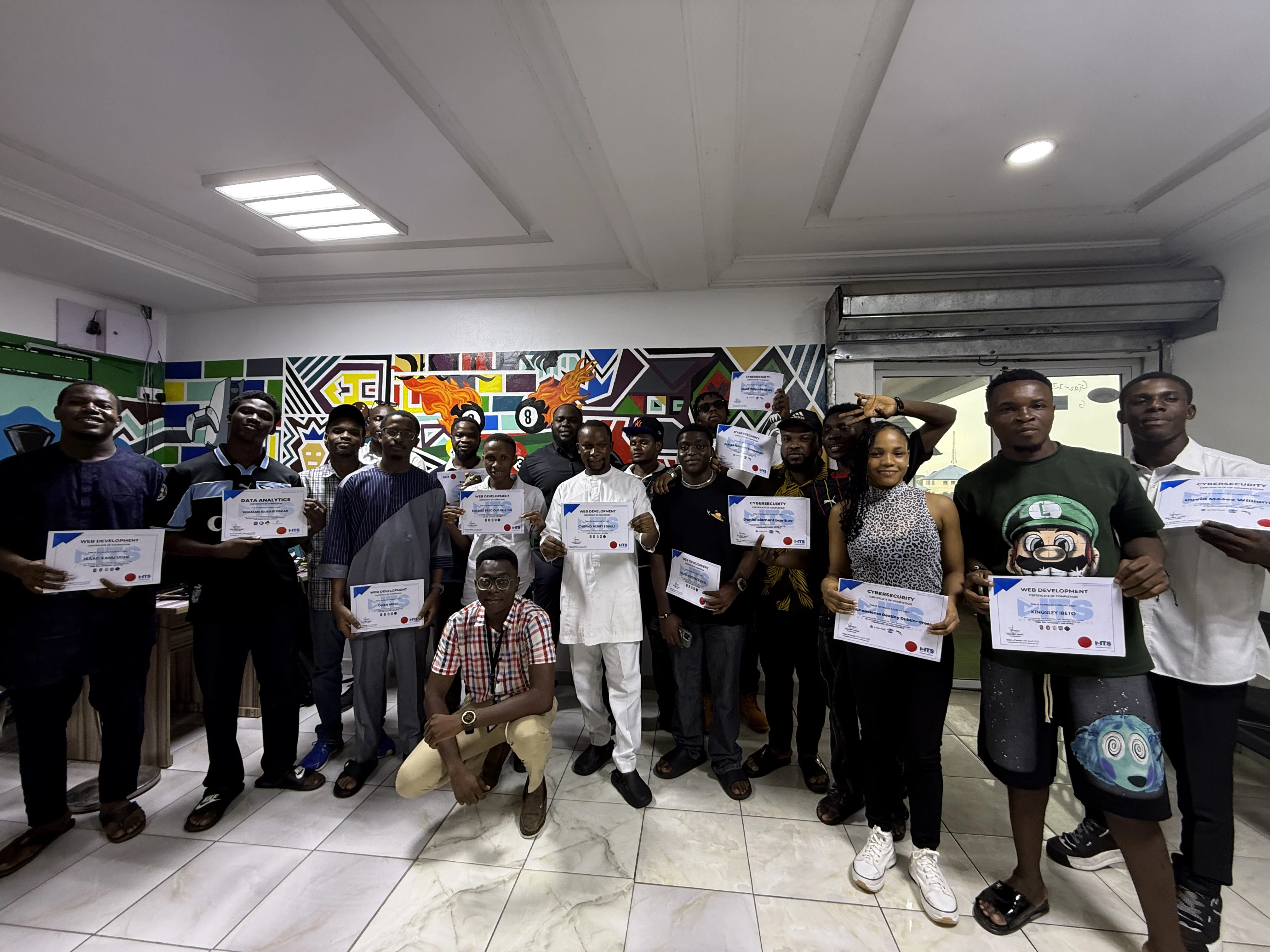 graduation ceremony group picture